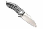 BRB273 Couteau Brous Blades Bionic 3.0 Lame Acier D2 | Manche Titane Sculpté Gris | Made in USA - Livraison Gratuite