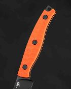 BTKFK07B Bestech Heidi Blacksmith 3 – Couteau fixe lame Acier 14C28N Manche G10 Orange étui Kydex – Livraison Gratuite