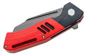 BTKG46D Couteau Bestech Rockface Red/Black Wharncliffe Lame Acier D2 IKBS - Livraison Gratuite