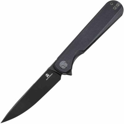 BTKMK13H Couteau Bestechman Flick | Lame Drop Point Acier D2 Black PVD | Manche Black G10 Linerlock - Livraison Gratuite