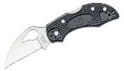 BY10SBKWC2 Couteau Spyderco Byrd Robin 2 Lightweight Lame 8Cr13MoV Serrated - Livraison Gratuite