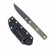 CBTOWODGDNS Couteau CobraTec Outdoor Warrior Housse Kydex | Lame Drop Point Acier D2 | Manche G10 Green - Livraison Gratuite