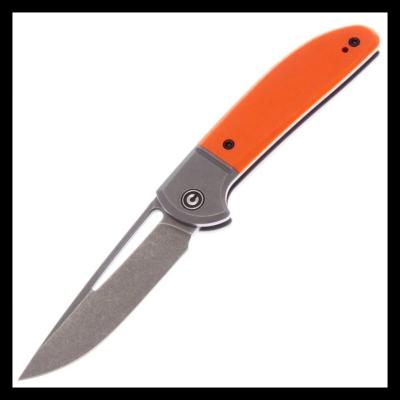 CIVC2018A Couteau Pliant Civivi Trailblazer Lame Acier 14C28N Manche G10 Orange Liner Lock - Livraison Gratuite