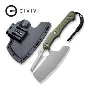CIVC210412 Couteau Civivi Aratra Green Lame Acier D2 Cleaver Etui Kydex + Clip - Livraison Gratuite