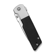 CIVC25035C1 — Couteau de poche CIVIVI Zygon Lame Acier Nitro-V Drop Point Satiné Manche G10 Blanc et Noir Top Crossbar Lock Livraison Gratuite