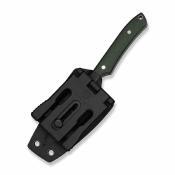 CIVC250842 — Couteau Fixe Civivi High Grass Field Knife Lame Acier 14C28N Satiné Manche Plaquettes Green Canvas Micarta Housse Kydex Livraison Gratuite