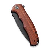 CIVC803H CIVIVI Praxis C803H – Couteau Pliant Liner Lock, Lame Acier 9Cr18MoV Black Manche Bois de Guibourtia KIVT - Livraison Gratuite
