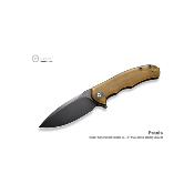 CIVC803M — Couteau Civivi Praxis Lame Acier 9Cr18MoV Stonewashed Noir Manche Ultem Linerlock Livraison Gratuite