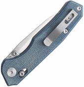 CMB18D CMB Explorer CMB-18D – Couteau Pliant EDC Axis Lock Lame Drop Point 14C28N SW Manche Micarta Blue - Livraison Gratuite 