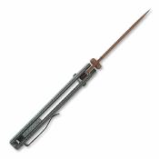 CMB18G Couteau Pliant CMB Made Knives Explorer Lame Acier 14C28N Drop Point Manche Micarta Vert Axis Lock - Livraison Gratuite