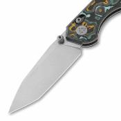 CMB22E Couteau Pliant CMB Made Knives Explorer V2 Lame Acier 14C28N Tanto Manche Fat Carbon Axis Lock - Livraison Gratuite