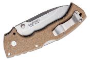 CS62RQDTSW Couteau Cold Steel 4 Max Scout Desert Tan Lame Acier AUS-10A - Livraison Gratuite