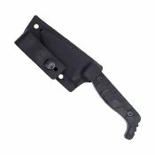 CTKPSBLK CobraTec Small Kingpin Black | Couteau à Lame Fixe | Drop Point D2 | Manche G-10 Noir Kydex Sheath - Livraison Gratuite