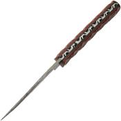 DM1326 Couteau Damas Magma Hunter Micarta Lame Acier 256 Couches Etui Cuir - Livraison Gratuite