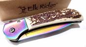  ERA2022RB Elk Ridge A/O | Lame Acier 3Cr13MoV Spectrum | Manche Imitation Bois de Cerf | Liner Lock - Livraison Gratuite