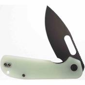 EUT016 Couteau Eutektik EFD | Lame Acier 14C28N Black Manche G10 Jade Liner Lock - Livraison Gratuite