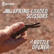 G1064401 Gerber Armbar Scout Multi-Tool – Outil Multifonction Compact Lame Acier Inox 6,3 cm – Manche Aluminium Vert – Livraison Gratuite