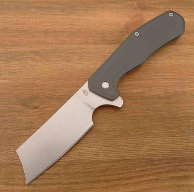 G1807 Gerber Asada | Couteau Lame Cleaver Acier 7Cr17MoV | Manche Onyx Black Aluminum Framelock - Livraison Gratuite