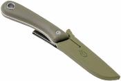 G3424 Couteau Gerber Spine Green | Lame Drop Point Acier 7Cr17MoV Manche Green Rubber Full Tang Housse GFN - Livraison Gratuite 
