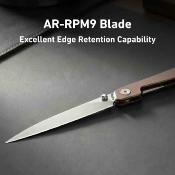 J1965CP CJRB Lanky Champagne - Lame Acier AR-RPM9 Manche Aluminium Linerlock Roulements - Livraison Gratuite