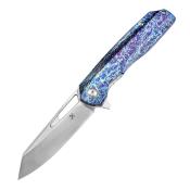 K1006A16 Couteau Kansept Arcus Blue Purple Manche Titane Lame Acier CPM-S35VN IKBS - Livraison Gratuite