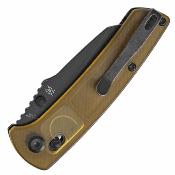 K1015V4 Kansept Main Street – Couteau pliant Crossbar Lock Lame Acier CPM S35VN Manche Amber Ultem - Livraison Gratuite