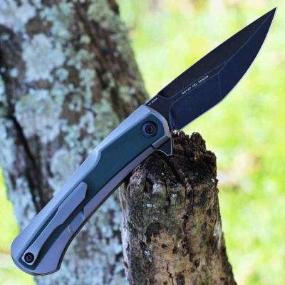 K1024A2 Couteau Kansept Kratos Green G-10/Titane Lame CPM-S35VN IKBS - Livraison Gratuite