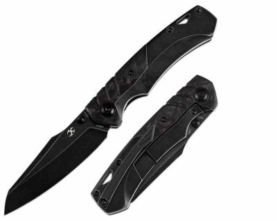 K1051A5 Kansept Weim Couteau Lame Acier CPM-S35VN Manche Titane Noir & Carbone Rouge Framelock | Livraison Gratuite