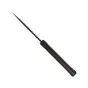 KI1063A4 Couteau Kizer Smolt Lame Drop Point Acier D2 Manche G10 Noir avec Inlays Ultem Etui Kydex - Livraison Gratuite