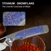KI3729A3 Couteau Kizer Ara Lame S45VN Stonewash Manche Titane & Purple Snowflake Liner Lock – Livraison Gratuite
