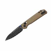 KIV34582CDA2 Couteau Kizer Begleiter 2.9 | Lame Acier Damas | Manche Micarta Brown Norplex Clutch Lock | Livraison Gratuite
