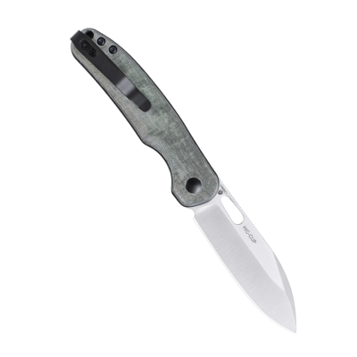 KIV3606C1 Couteau Kizer Azo Hic-cup Green Button Lock Lame Acier 154CM IKBS - Livraison Gratuite