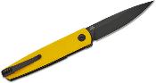 KIV3722A3 Couteau KIZER Bamboo Lame Drop Point Acier Nitro-V Manche G10 Yellow - Livraison Gratuite