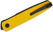 KIV3722A3 Couteau KIZER Bamboo Lame Drop Point Acier Nitro-V Manche G10 Yellow - Livraison Gratuite
