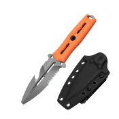 KIZXFB01A6 Couteau Kizer Norcross Orange Lame Spear Point Acier Nitro-V Manche G10 Housse Kydex - Livraison Gratuite