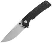 KKNJ147SBKD Couteau Pliant Klaken Virex Pro Drop Point Lame Acier 14C28N Manche Micarta Noir Linerlock - Livraison Gratuite