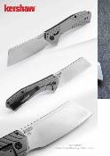 KS3445X Couteau Pliant Kershaw Static | Lame Cleaver Acier 8Cr13MoV | Frame Lock Manche Acier Gray - Livraison Gratuite