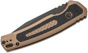 KS7106 Couteau Kershaw Launch 21 Automatique Lame Acier CPM-M4 Manche Alu FDE/G10 Button Lock Fabriqué aux USA - Livraison Gratuite