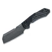 KS7850BLKDAM Couteau Automatique Kershaw Launch 14 Lame Acier Damas Manche Alu/Fibre Carbone USA - Livraison Gratuite