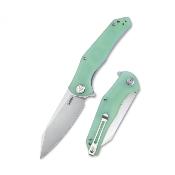 KUB158I Couteau Cubey Flash Jade Lame AUS-10 Beadblasted IKBS - Livraison Gratuite