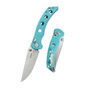 KUB172C Couteau Kubey Hound Tiffany Blue Lame Acier 14C28N Crossbar Lock - Livraison Gratuite