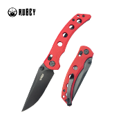 KUB172E Couteau Kubey Hound Red Lame Acier 14C28N Crossbar Lock - Livraison Gratuite