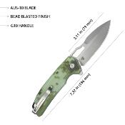 KUB316C Couteau Pliant Kubey RDF Camo Lame Acier AUS-10 IKBS - Livraison Gratuite