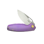 KUB360C Kubey Tityus Purple – Couteau Pliant Frame Lock | Lame Drop Point Bead Blasted 14C28N | Manche Titane  - Livraison Gratuite