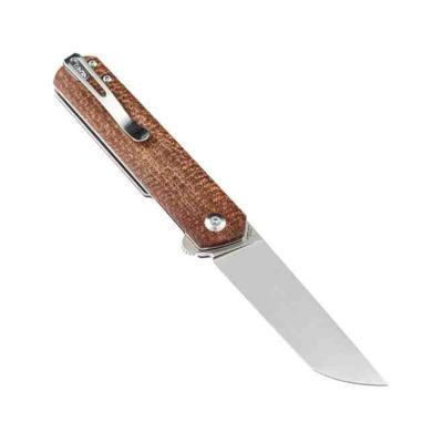 KX2020T1 Couteau Kansept Foosa Brown Micarta Lame Acier 154CM IKBS - Livraison Gratuite