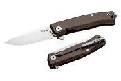 LSTMT01AES Couteau LionSTEEL Myto Brown Aluminum Lame Acier M390 IKBS - Livraison Gratuite