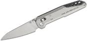 NOCMT2703 NOC Knives Dark Feather - Couteau Pliant Lame Acier M390 Sheepsfoot Manche Titane Verrouillage Crossbar Lock - Livraison Gratuite 