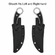 QS166A1 Couteau QSP Viper Clip Point Lame Acier 10Cr15MoV Manche G10 Noir Housse Kydex - Livraison Gratuite