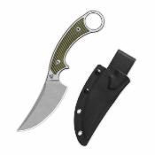 QS166B1 Couteau QSP Viper Clip Point Lame Acier 10Cr15MoV Manche G10 Od Green Housse Kydex - Livraison Gratuite