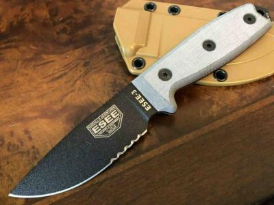 Couteau Combat RC3S RAT CUTLERY ESEE EXTREME CARBONE 1095 Made In USA